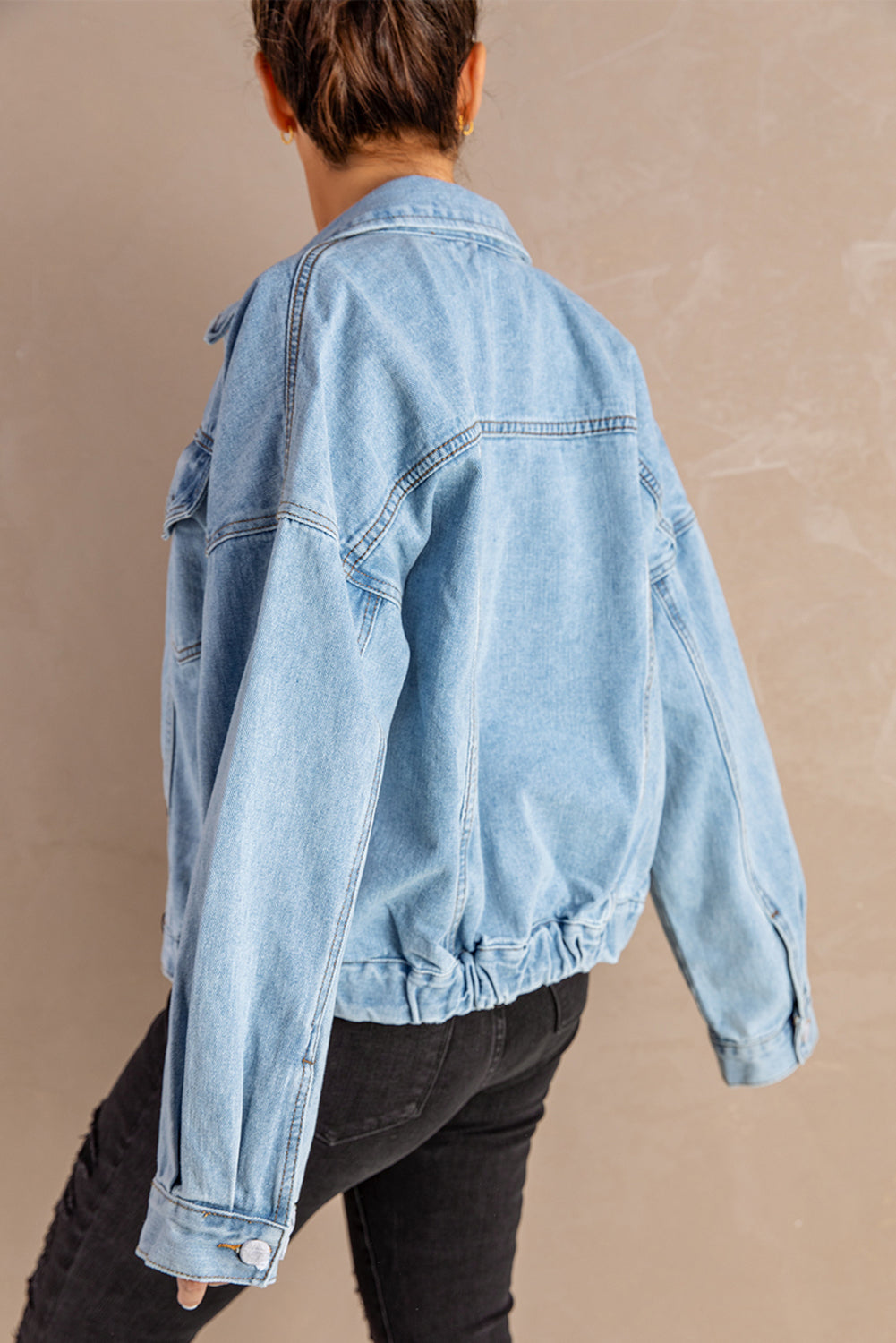 Acid Washed Denim Jacket | JB Boutique |