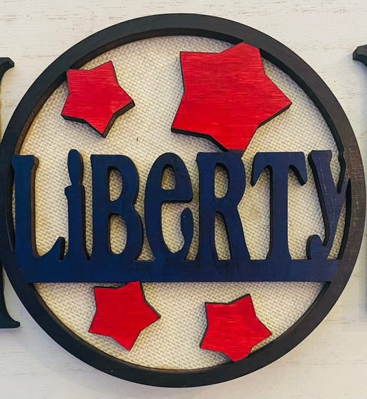 Magnetic Insert 4.5" 4th of July Liberty - STV
