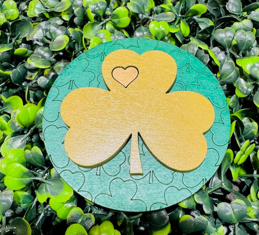 St. Patrick's Lucky Clover Magnetic 3" Insert - STV