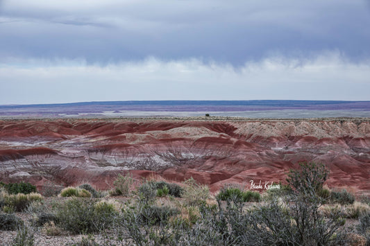 Arizona Painted Desert Photograph on a Mini Canvas 6”x4”