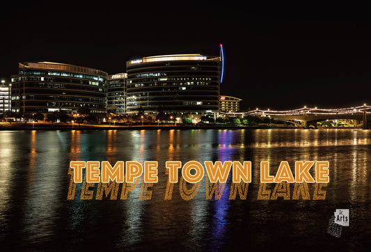 Tempe Town Lake Photograph on a Magnet