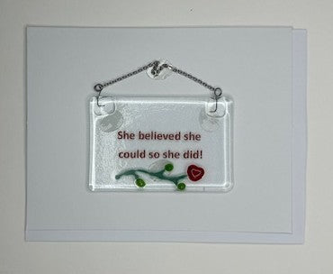 Note Card - She Believed She Could
