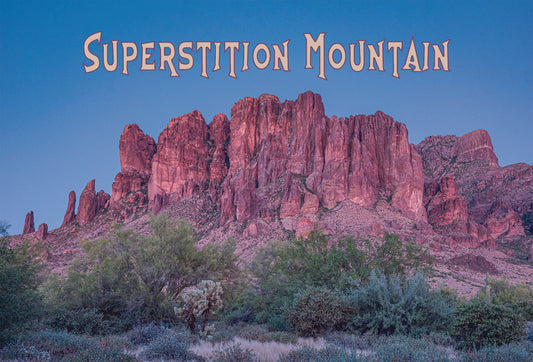 Superstition Mountain Sunset Magnet
