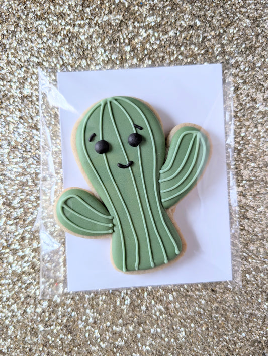 Happy Cactus Cookie