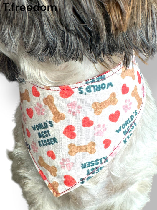 Smooches & Snuggles Dog Bandana