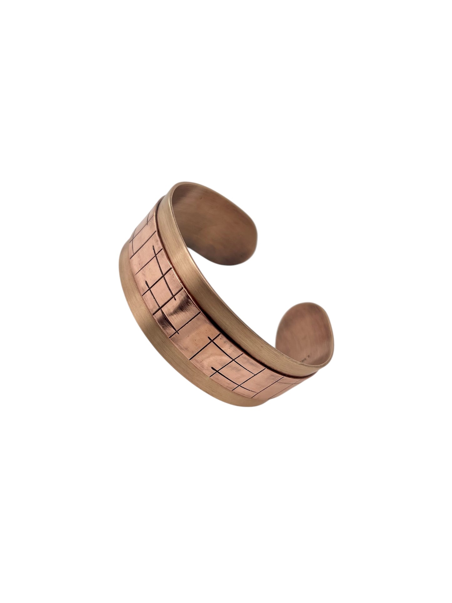 Handmade Bronze and Copper Cuff Bracelet