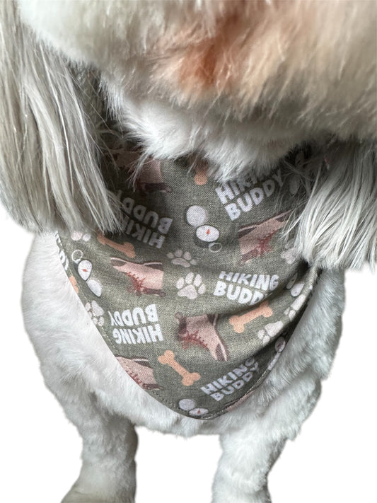 Hiking buddy dog bandana