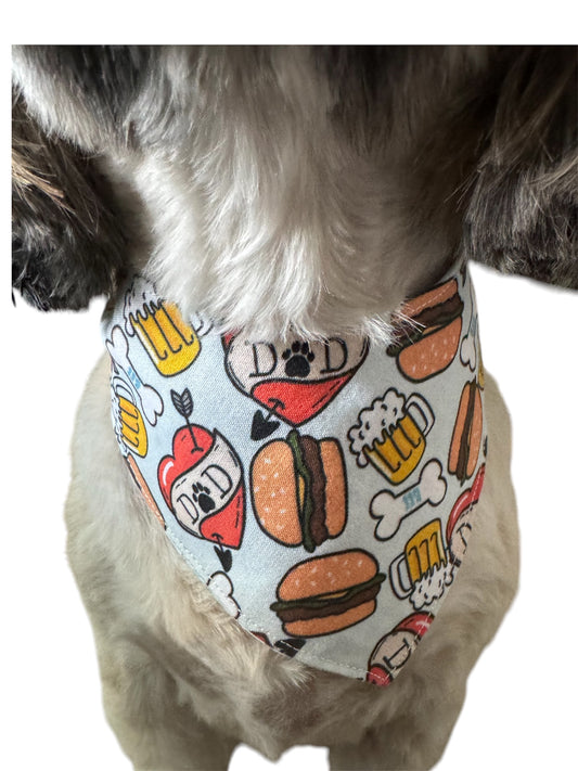 I love my dad dog bandana
