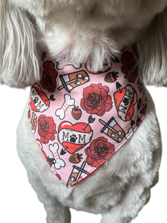 I love my mom dog bandana