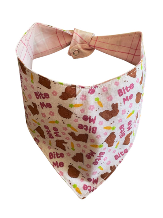 Bite me bunny dog bandana