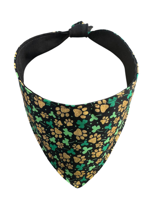 Golden paws st. Patty dog bandana