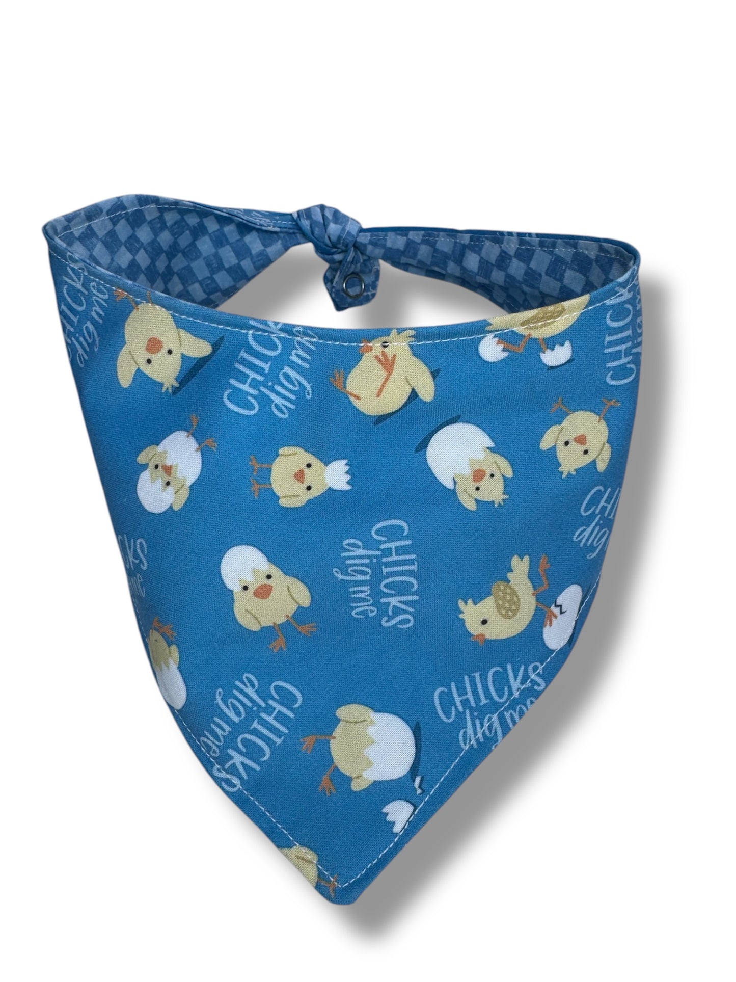 Chick dig me reversible dog bandana