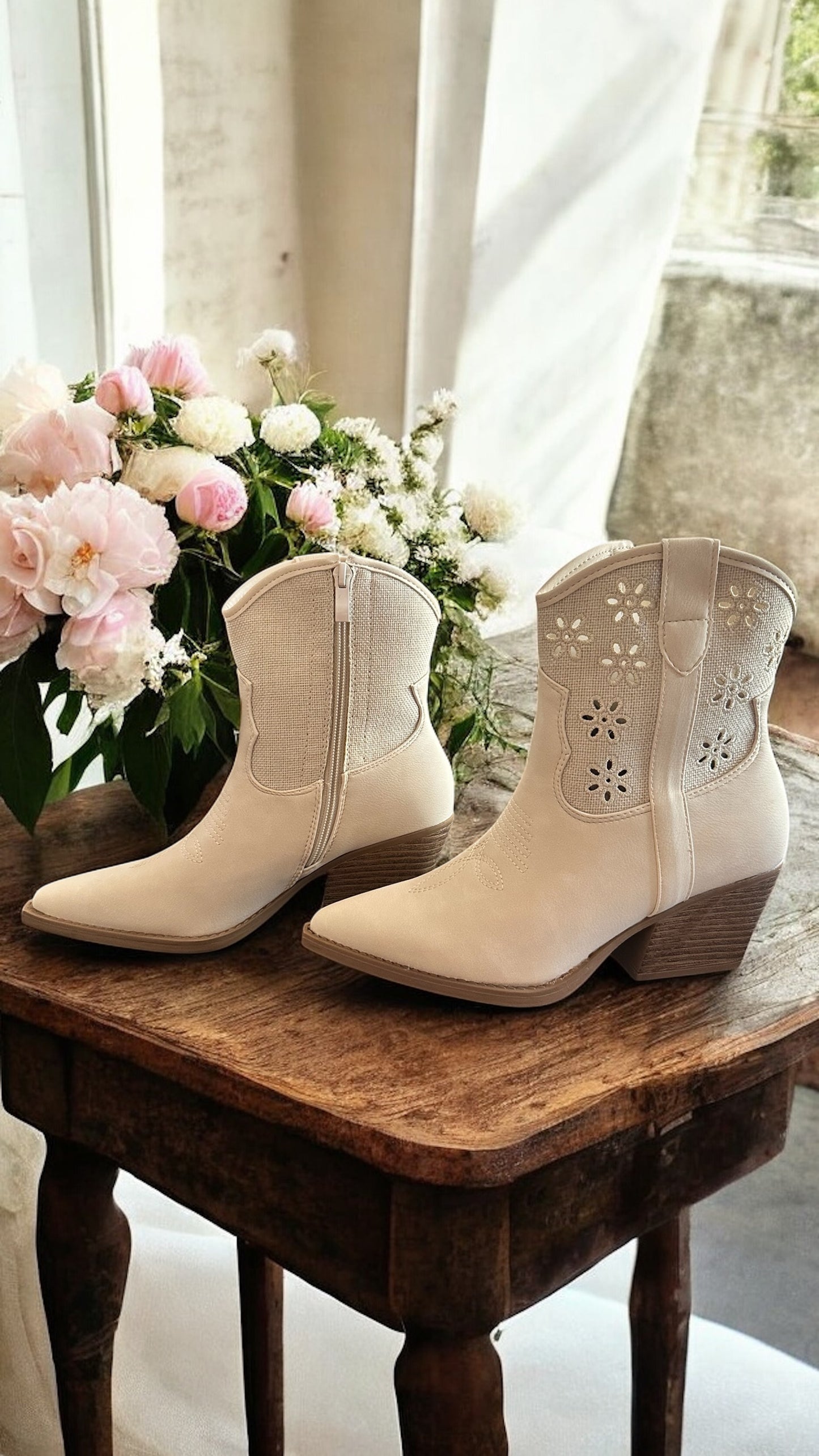 Daisy Bloom Ankle Boots - Made in Chic