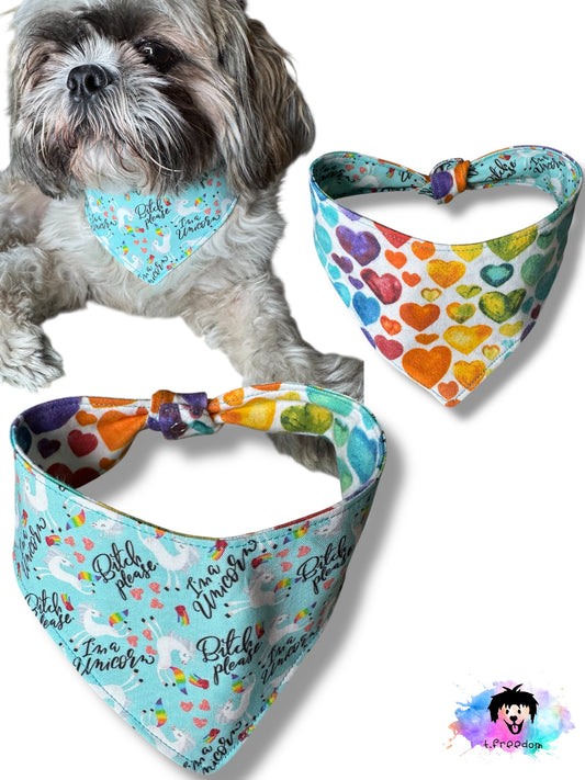 I’m a unicorn dog bandana