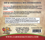 Carmie's Kitchen - Pimento Cheese Dip & Cheeseball Mix
