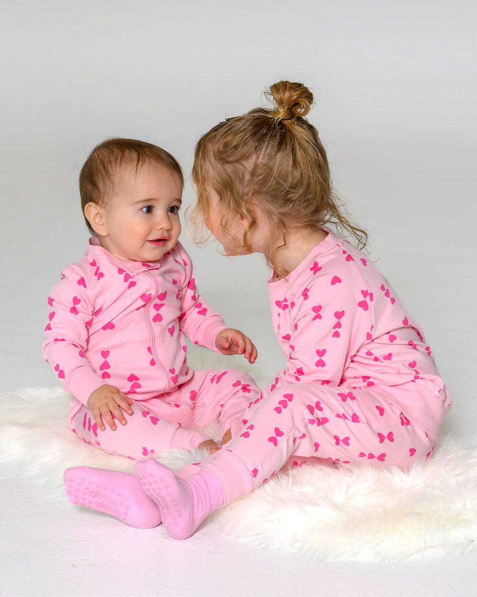 Pink-on-Pink Hearts Sweatshirt