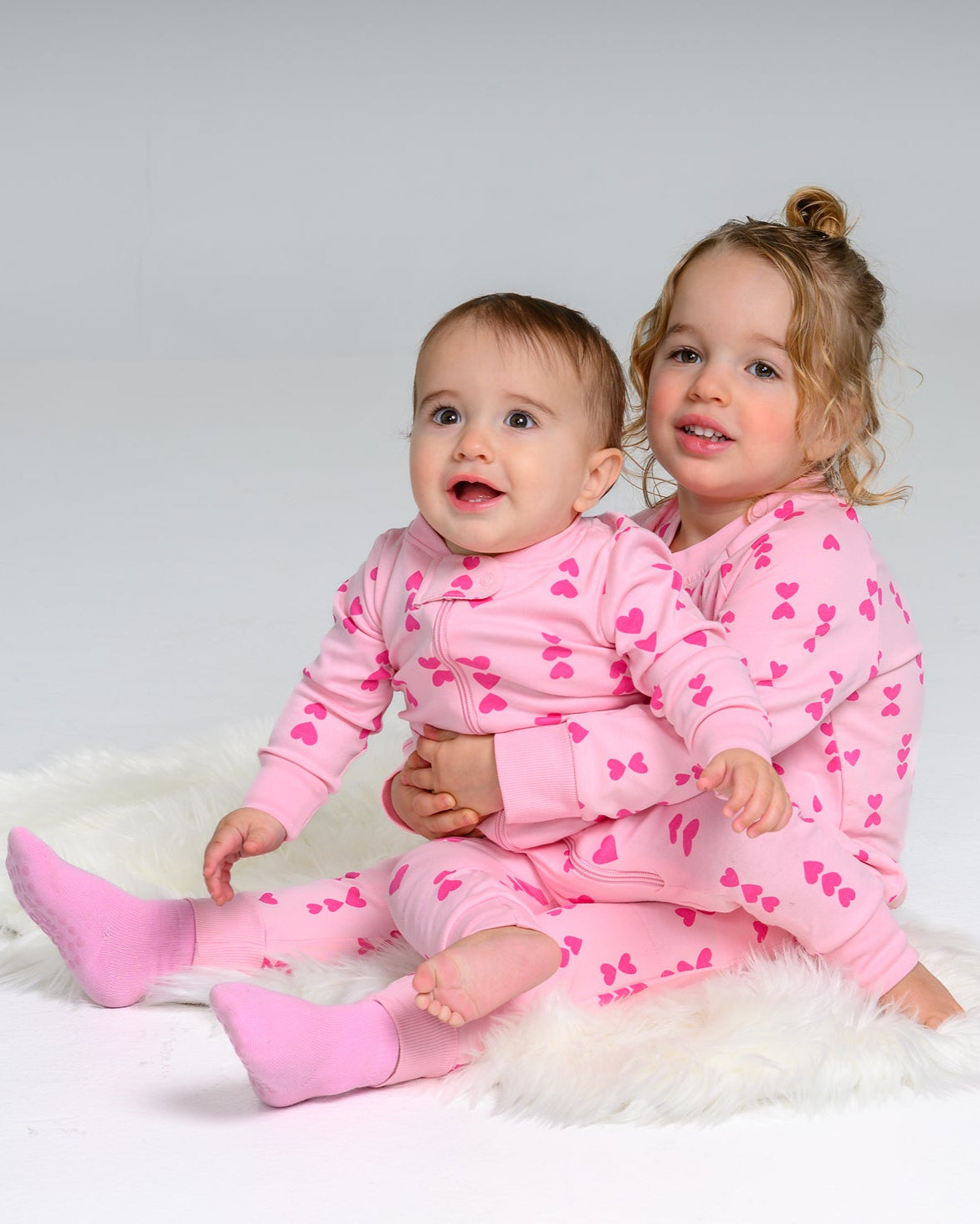 Pink-on-Pink Hearts Joggers