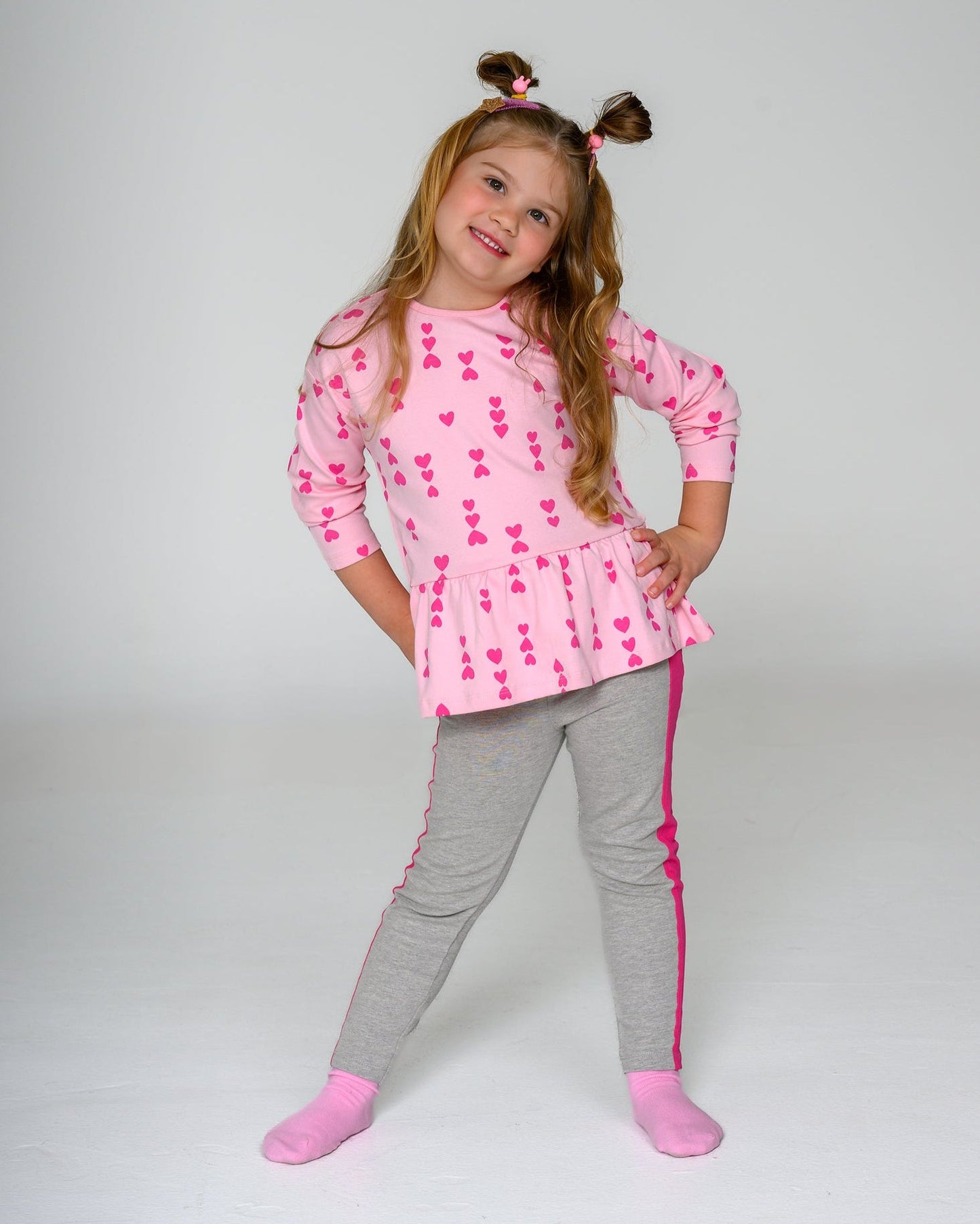 Pink-on-Pink Hearts Top