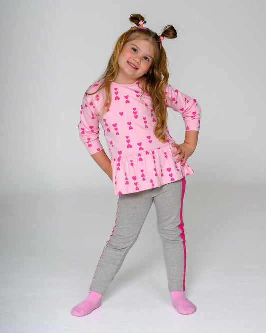 Pink-on-Pink Hearts Top