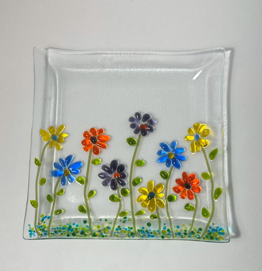 Plate - Course Frit Floral