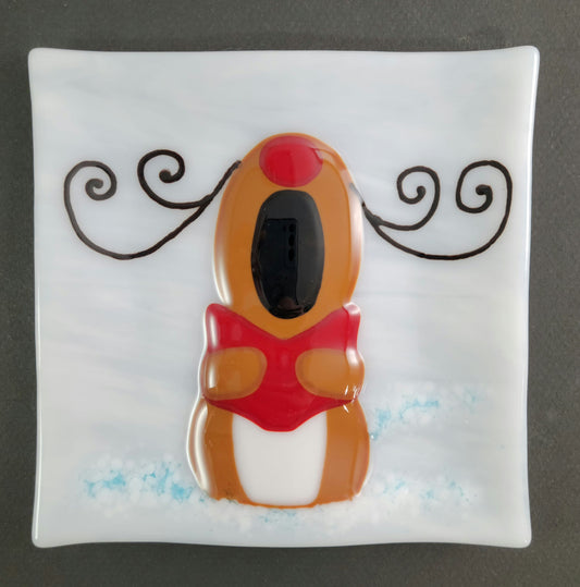 Plate - Singing Reindeer