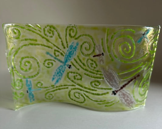 Plate - Textured Dragonflies