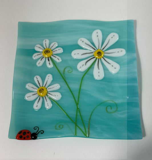 Plate - Triple Daisies