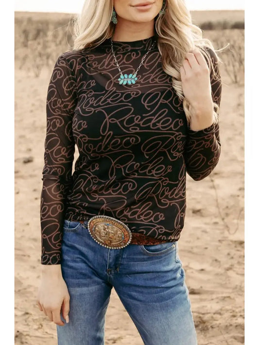 RODEO MESH SHIRT-LS