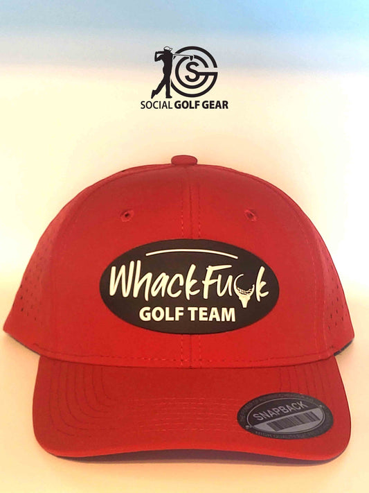 Whack Fuck Golf Team Cap (Red-Super Logo) from Social Golf Gear