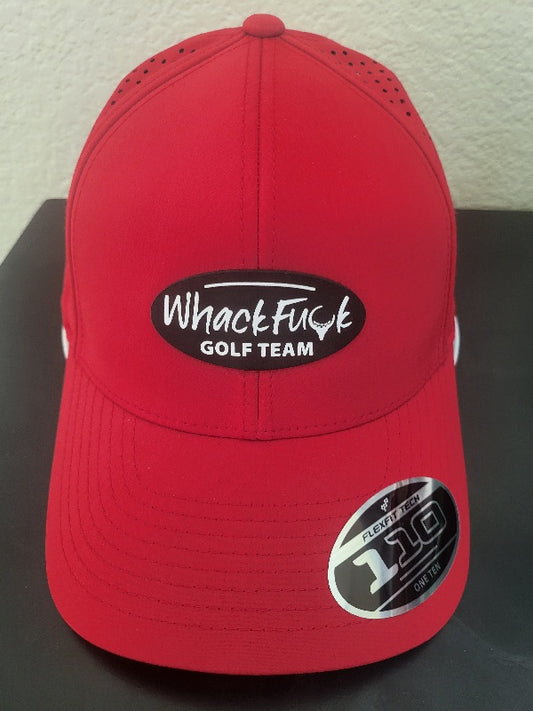 Whack Fuck Golf Team Cap (Red) from Social Golf Gear