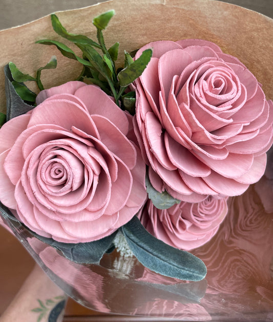 $36 Rose Bunches - LUNA WOOD FLOWERS