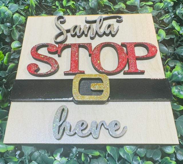 Interchangeable Leaning Frame Insert 4.25" (Christmas) - STV  (working)