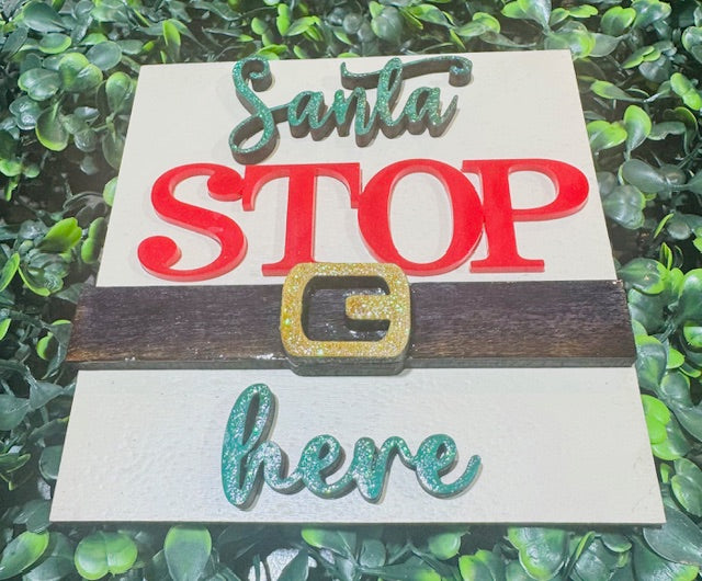 Interchangeable Leaning Frame Insert 4.25" (Christmas) - STV  (working)