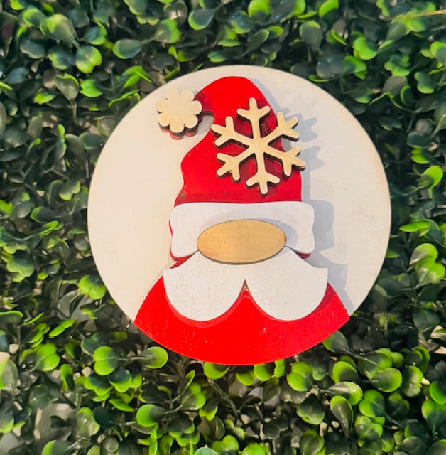 Magnetic Insert 4.5" Santa Gnome - STV