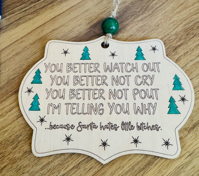 Sassy Christmas Ornaments - STV