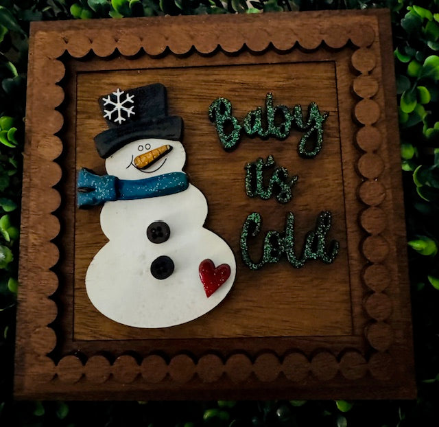 Interchangeable Insert 4.25" Baby It's Cold Outside - STV