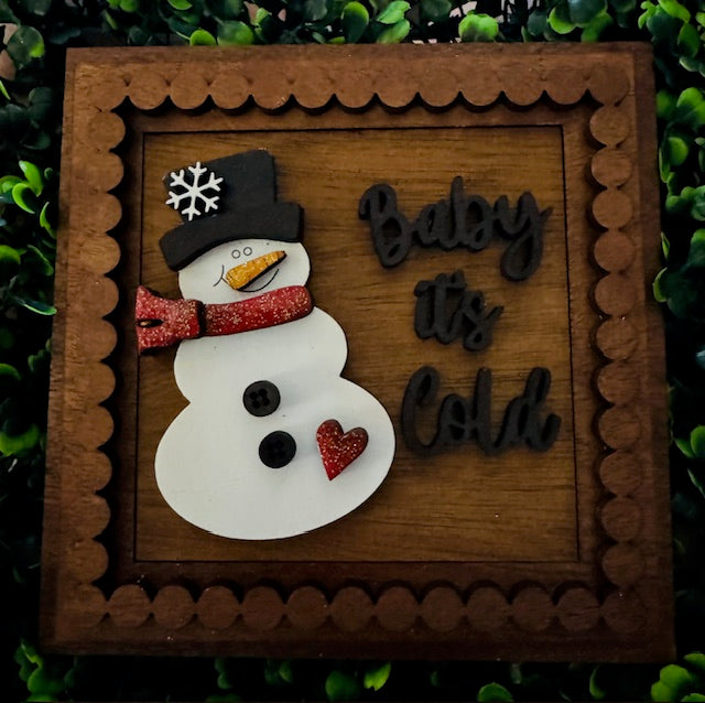 Interchangeable Insert 4.25" Baby It's Cold Outside - STV