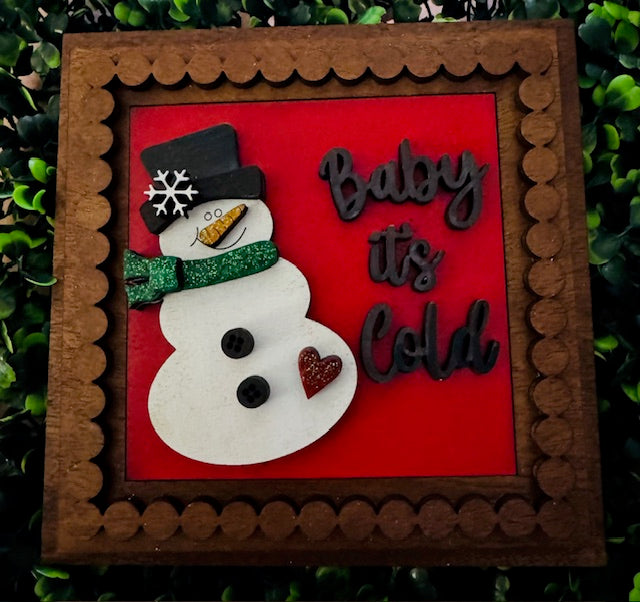 Interchangeable Insert 4.25" Baby It's Cold Outside - STV