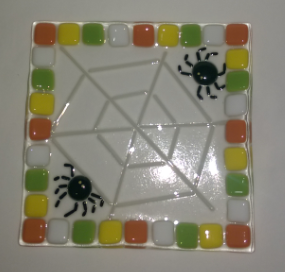 Halloween Spider Web Plate