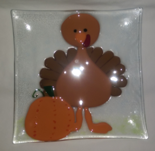 Plate - Turkey with Pumpkin