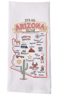KDD - Its an AZ Thing State Shape w Cities Towel - Mishmash