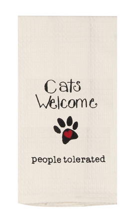 KDD - Cats Welcome People Tolerated Towel