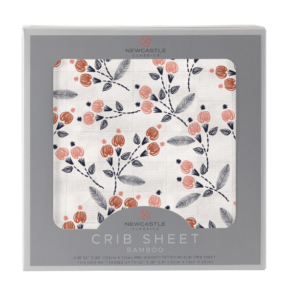 Bamboo Crib Sheet- Oak and Rose