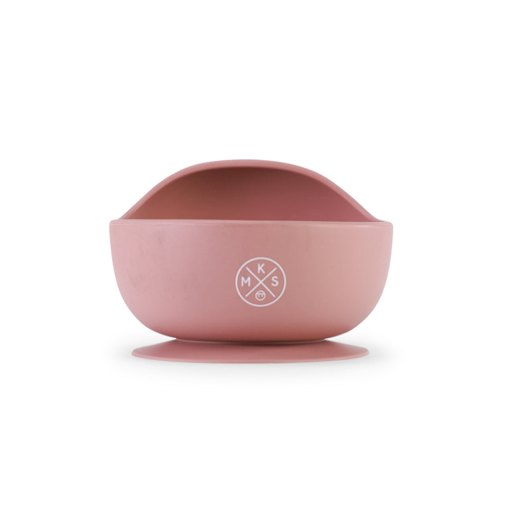 Baby & Toddler Feeding Bowl Set - Dusty Pink - MKS MIMINOO