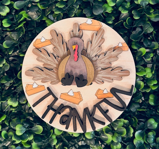 Magnetic Insert 4.5" Thankful Turkey - STV