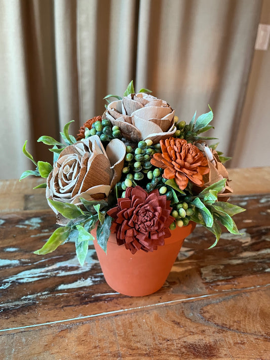 Mini Terra Cotta - LUNA WOOD FLOWERS