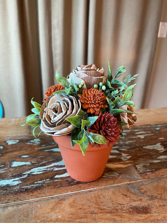Mini Terra Cotta - LUNA WOOD FLOWERS