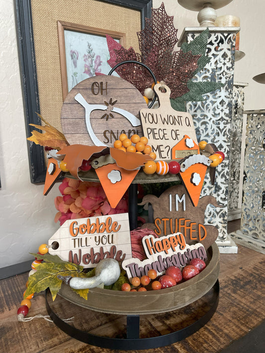 Shelf Sitter/Tray Decor Fall - OH SNAP - STV