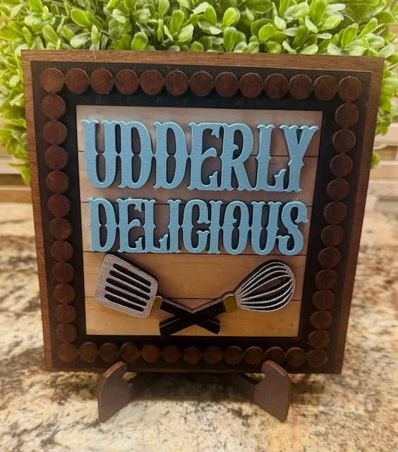 Interchangeable Leaning Frame Insert Highland Cow (Kitchen) - CHD