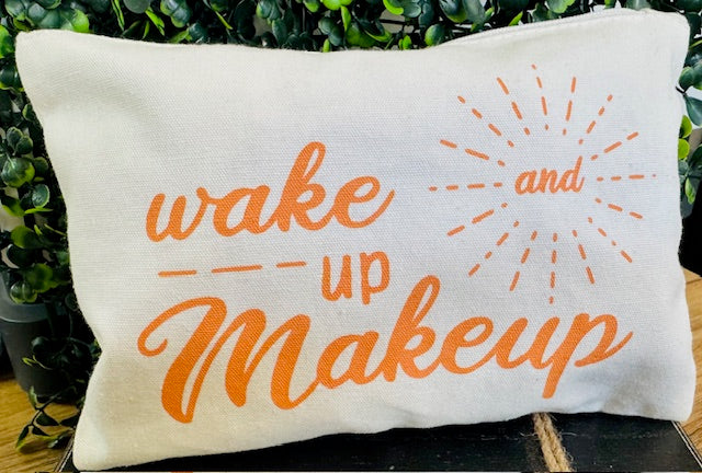 Inspirational Canvas Cosmetic Bag - STV